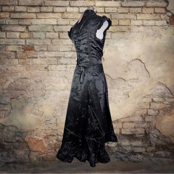 Jawbreaker Gothic Victorian Edwardian Prom Ball Witch Black Dress L - Picture 7 of 9